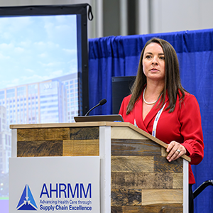 Professional speaking at AHRMM conference